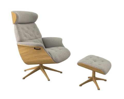 Volden Medium - Oak Chair | Funktionssessel